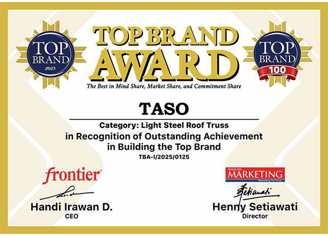 penghargaan top taso - Tatalogam Lestari penghargaan top taso - Tatalogam Lestari
