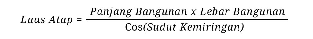 Rumus Luas Atap - Tatalogam Lestari