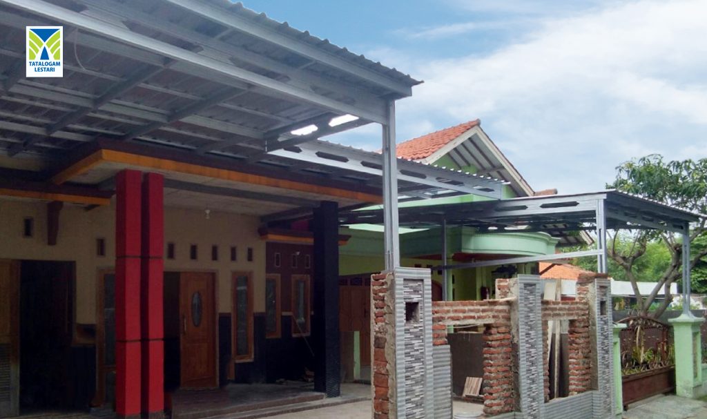 Model teras baja ringan sederhana